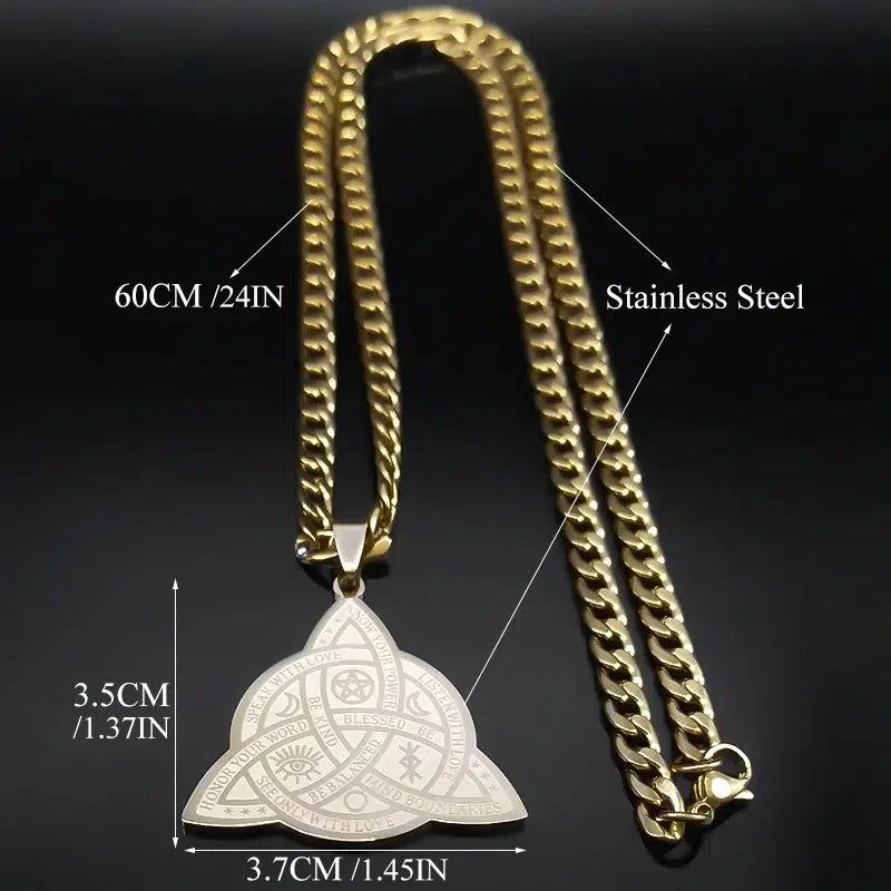 Viking Witch Celtic Knot Necklace Witchcraft Jewelry-MoonChildWorld