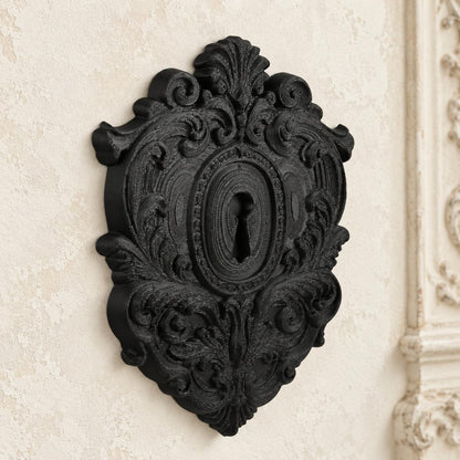 Vintage Gothic Keyhole Wall Hanging Baroque Wall Art — original view 4 in a bright gothic vintage setting