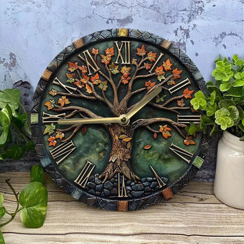 Vintage Tree of Life Wall Clock for Pagan Home Decor-MoonChildWorld