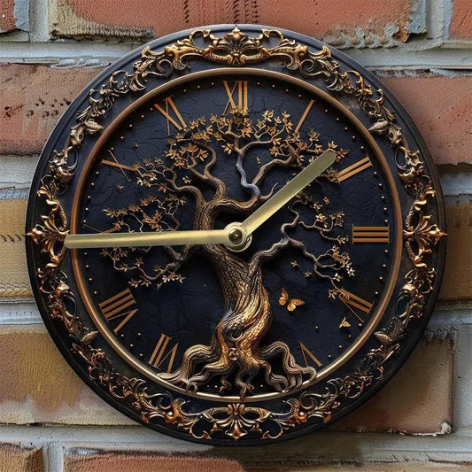 Vintage Tree of Life Wall Clock for Pagan Home Decor-MoonChildWorld