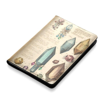 Vintage black cat witchy Leather Notebook A5-MoonChildWorld