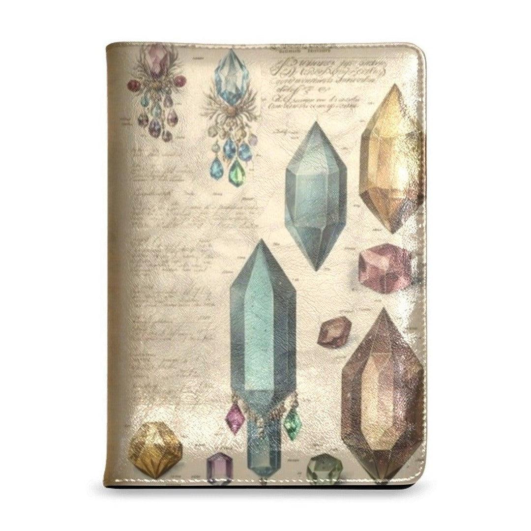 Vintage black cat witchy Leather Notebook A5-MoonChildWorld