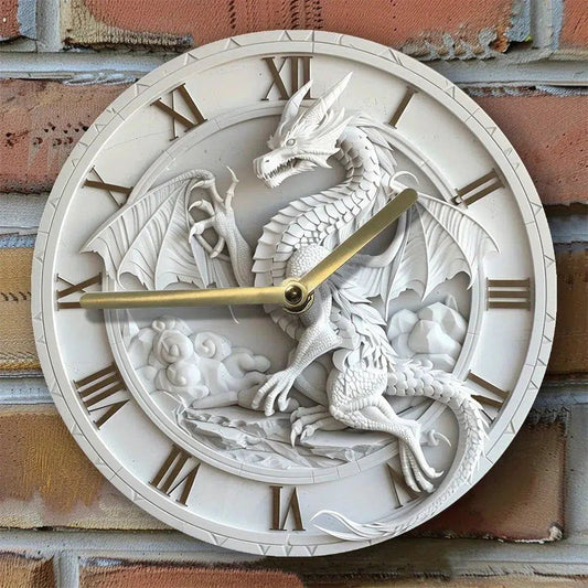 Volcanic Dragon Wall Clock-MoonChildWorld