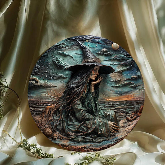 Weeping Witch Metal Sign Enchanting Decor-MoonChildWorld
