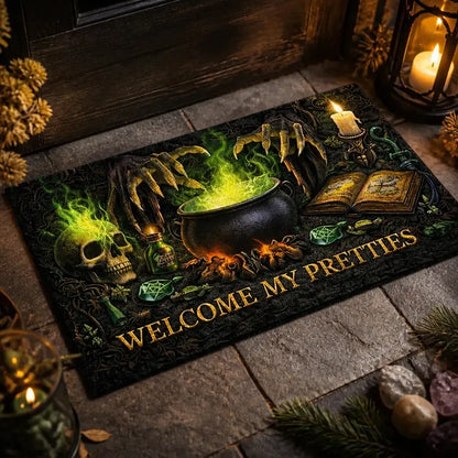 Welcome Witches Doormat – Spooky Witchy Halloween Welcome Mat for Gothic Entryway_mockup_2.webp