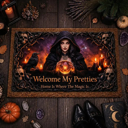 Welcome Witches Doormat – Spooky Witchy Halloween Welcome Mat for Gothic Entryway_mockup_3.webp