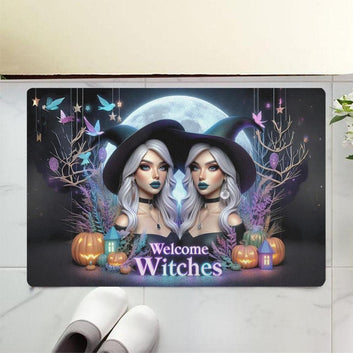 Welcome Witches Doormat - Halloween Witchy Doormat for Spooky Season 0-MoonChildWorld