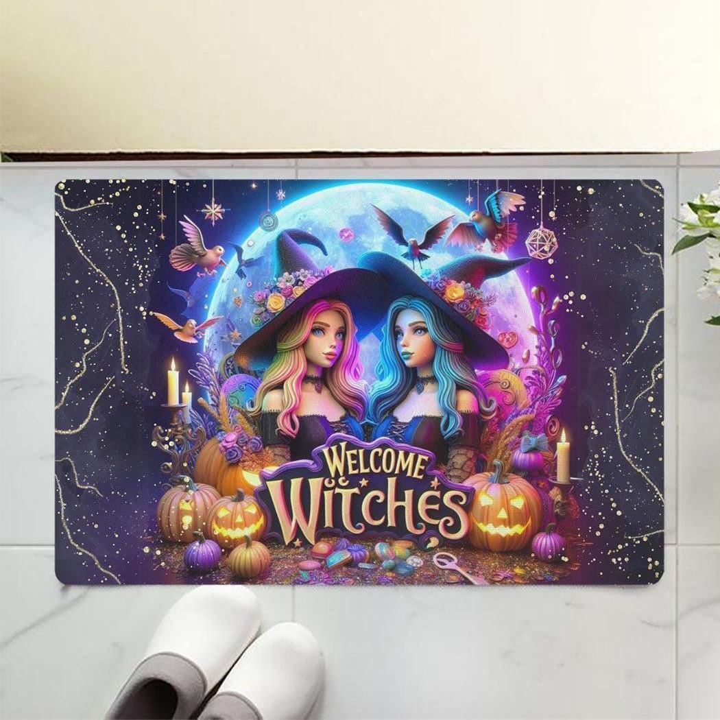 Welcome Witches Doormat - Halloween Witchy Doormat for Spooky Season-MoonChildWorld