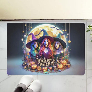 Welcome Witches Doormat - Halloween Witchy Doormat for Spooky Season-MoonChildWorld