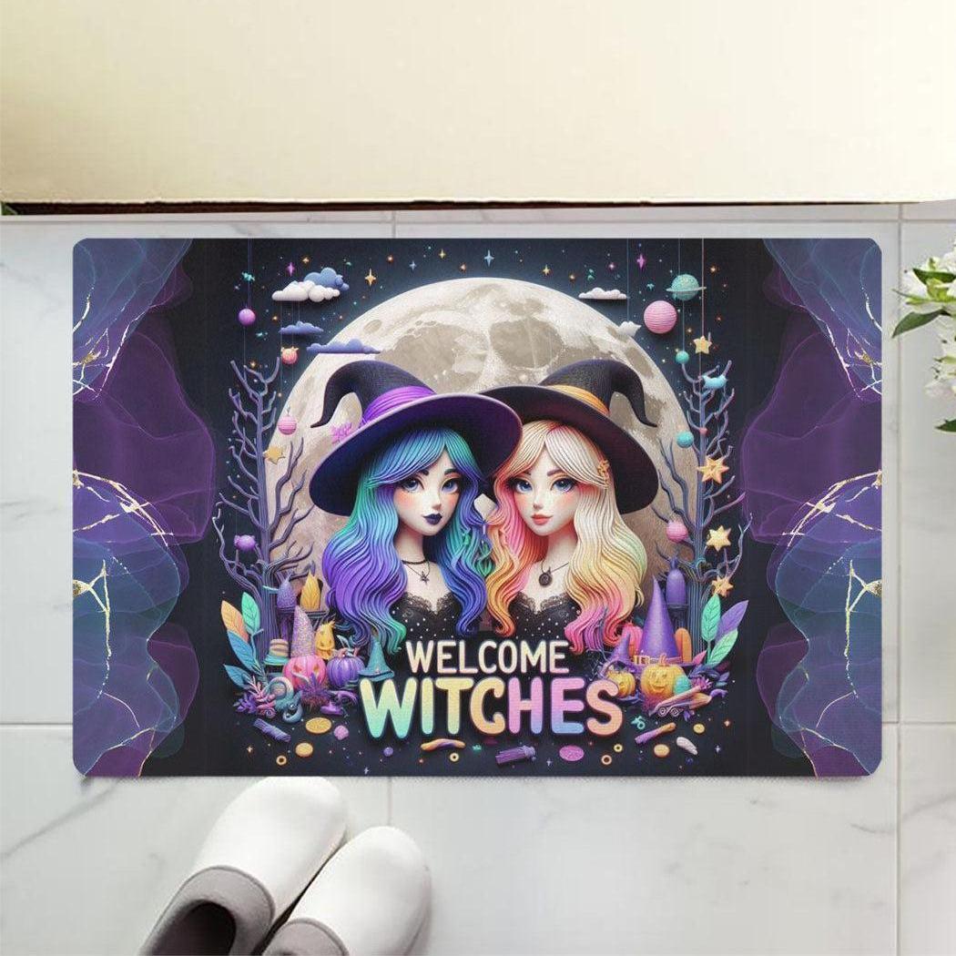 Welcome Witches Doormat - Halloween Witchy Doormat for Spooky Season-MoonChildWorld