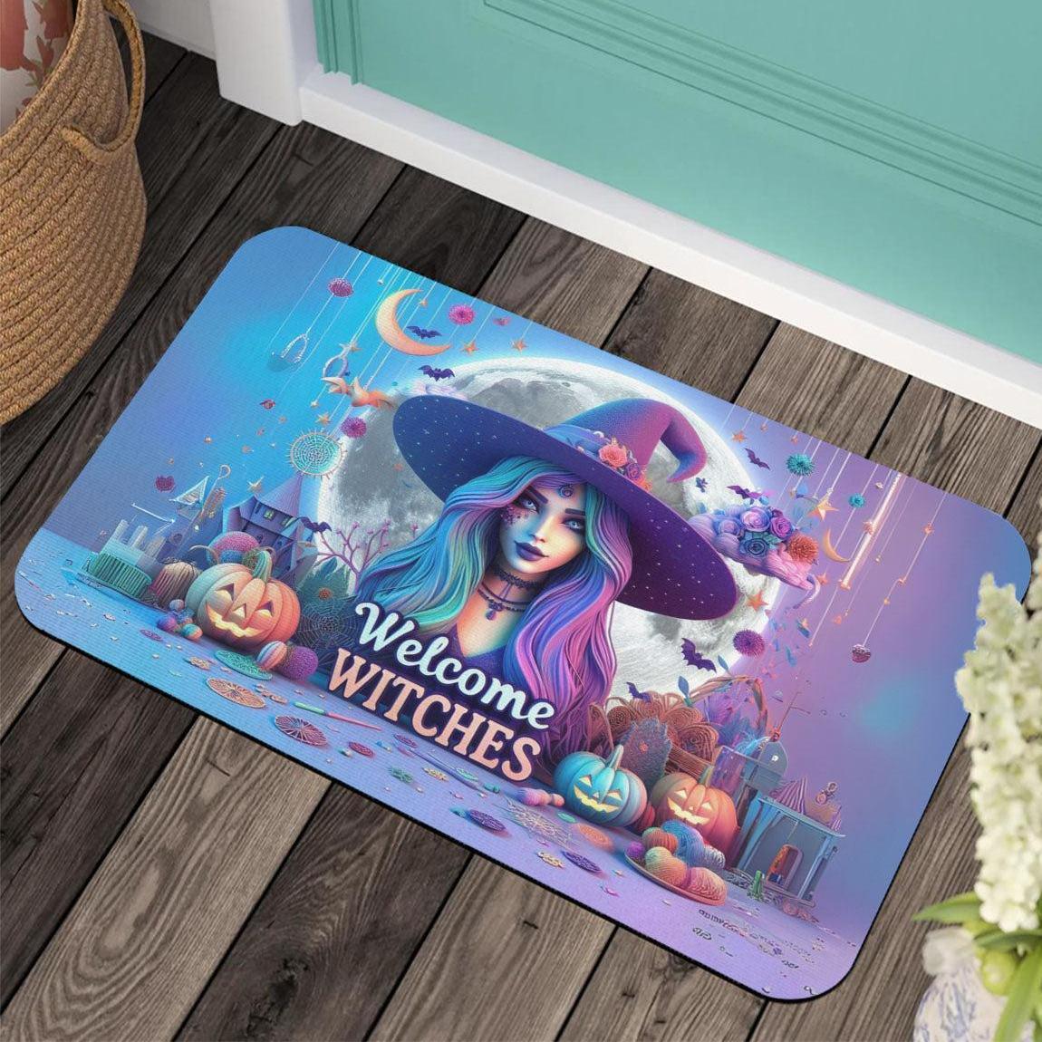 Welcome Witches Doormat - Halloween Witchy Doormat for Spooky Season-MoonChildWorld