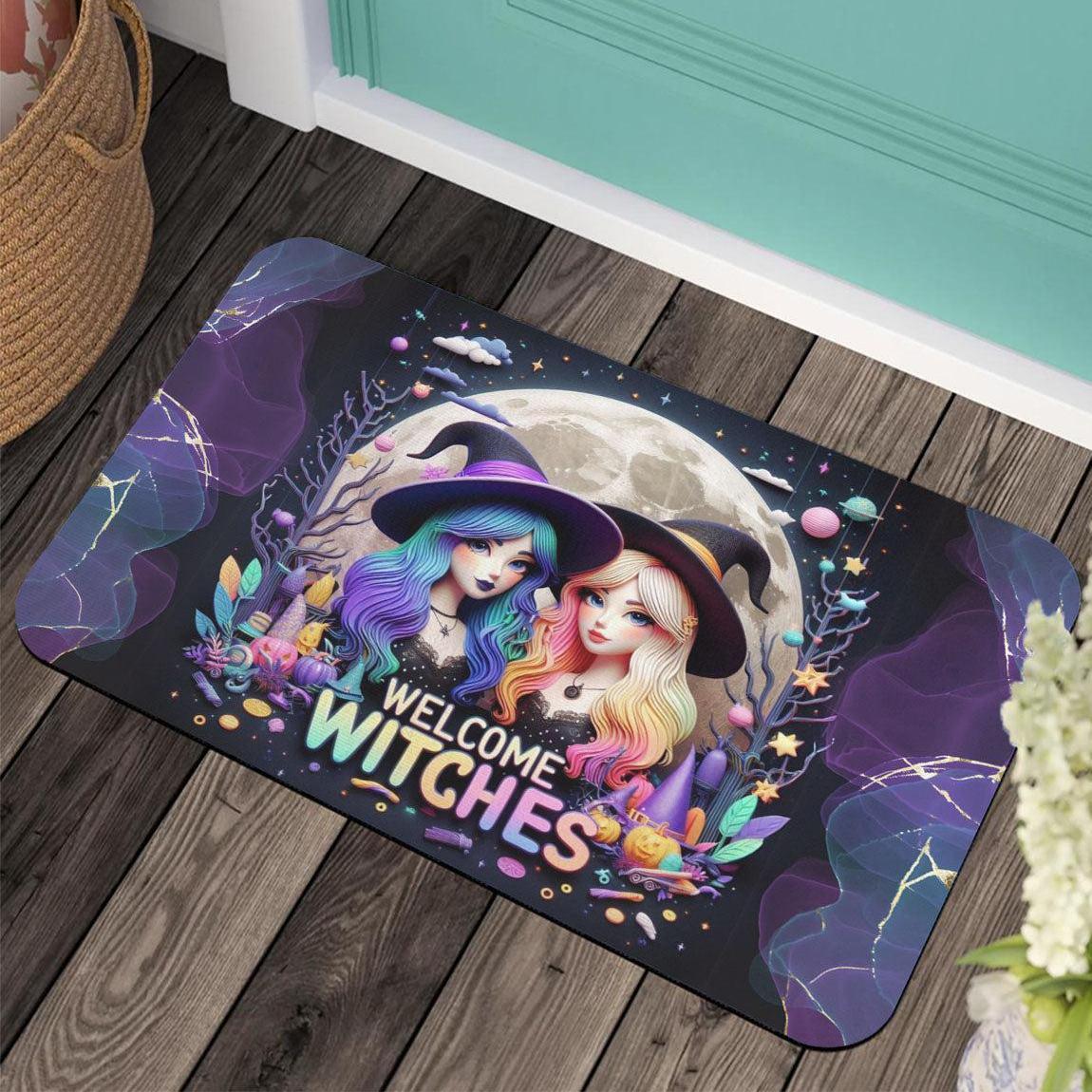 Welcome Witches Doormat - Halloween Witchy Doormat for Spooky Season-MoonChildWorld