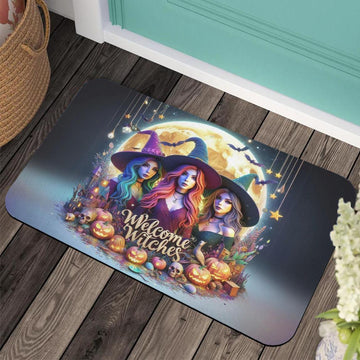 Welcome Witches Doormat - Halloween Witchy Doormat for Spooky Season-MoonChildWorld
