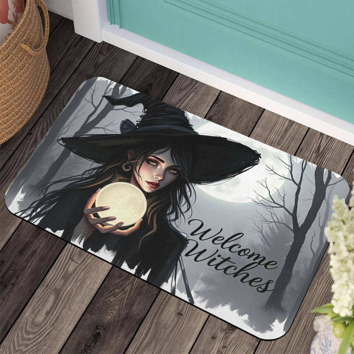 Welcome Witches Doormat - Halloween Witchy Doormat for Spooky Season-MoonChildWorld
