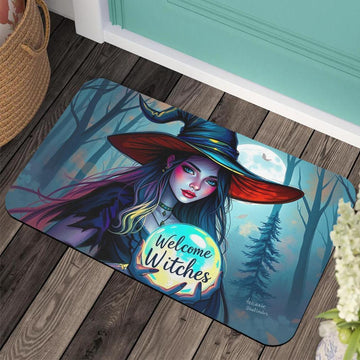 Welcome Witches Doormat - Halloween Witchy Doormat for Spooky Season-MoonChildWorld