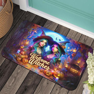 Welcome Witches Doormat - Halloween Witchy Doormat for Spooky Season-MoonChildWorld