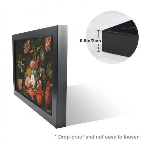 Wicca Beltane Triple Moon Black Framed Art Print - Mystical Canvas Wall Art for Pagan Home Decor-MoonChildWorld