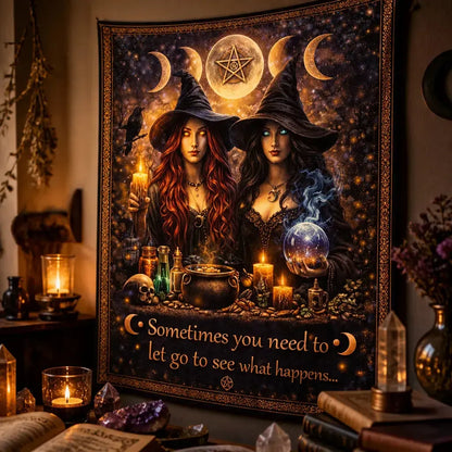 Wicca Moon Phases Dark Witch Tapestry – Gothic Occult Halloween Wall Hanging_mockup_3.webp