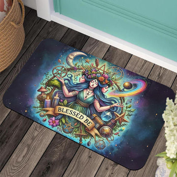 Wicca Triple Goddess Doormat for Pagan Home Decor-MoonChildWorld