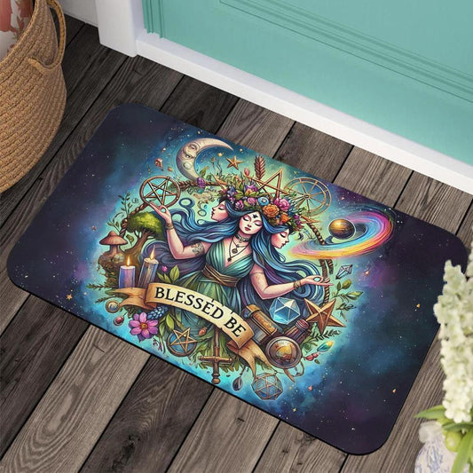 Wicca Triple Goddess Doormat for Pagan Home Decor-MoonChildWorld