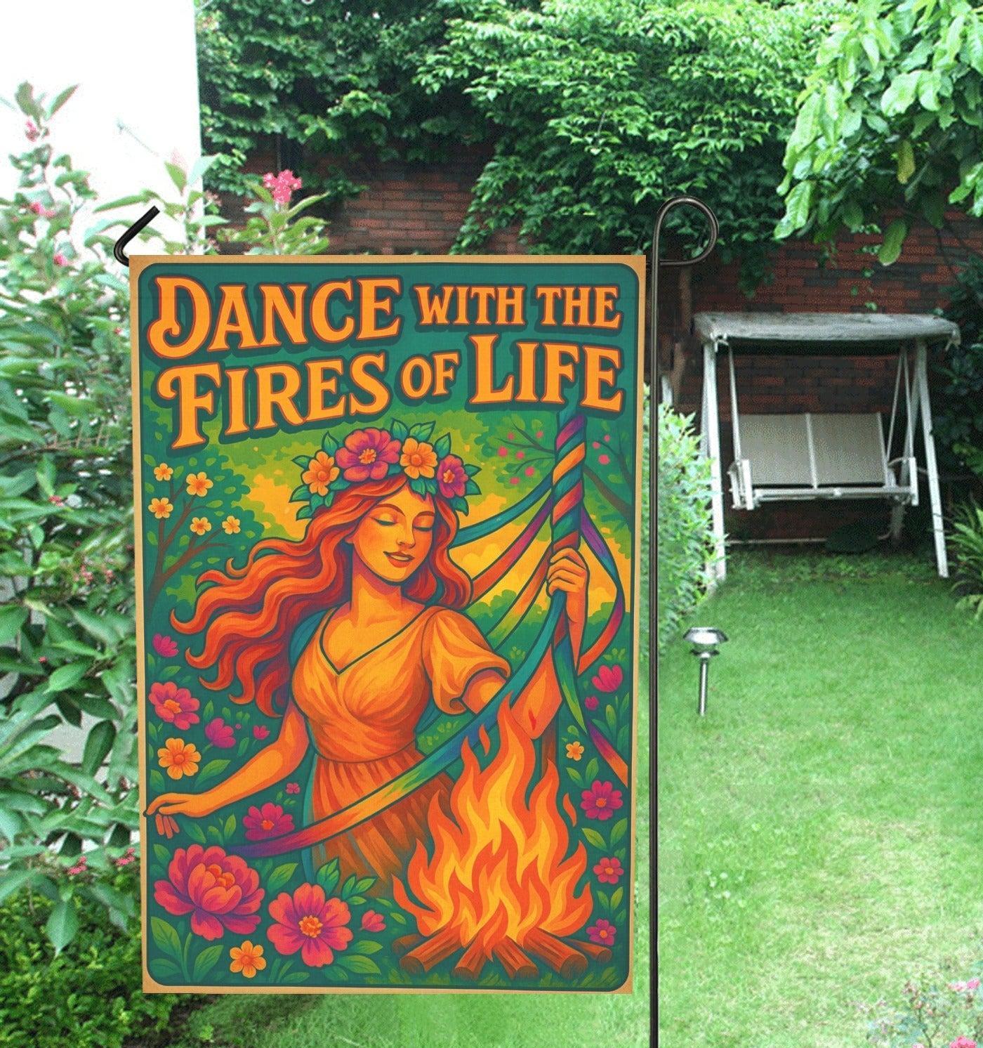 Wiccan Beltane Sabbat Garden Flag and House Flag for Pagan Home Decor-MoonChildWorld