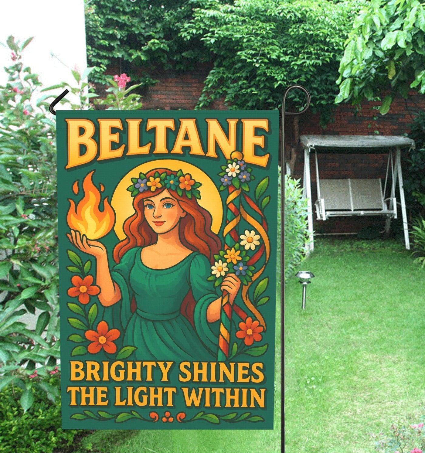 Wiccan Beltane Sabbat Garden Flag and House Flag for Pagan Home Decor-MoonChildWorld