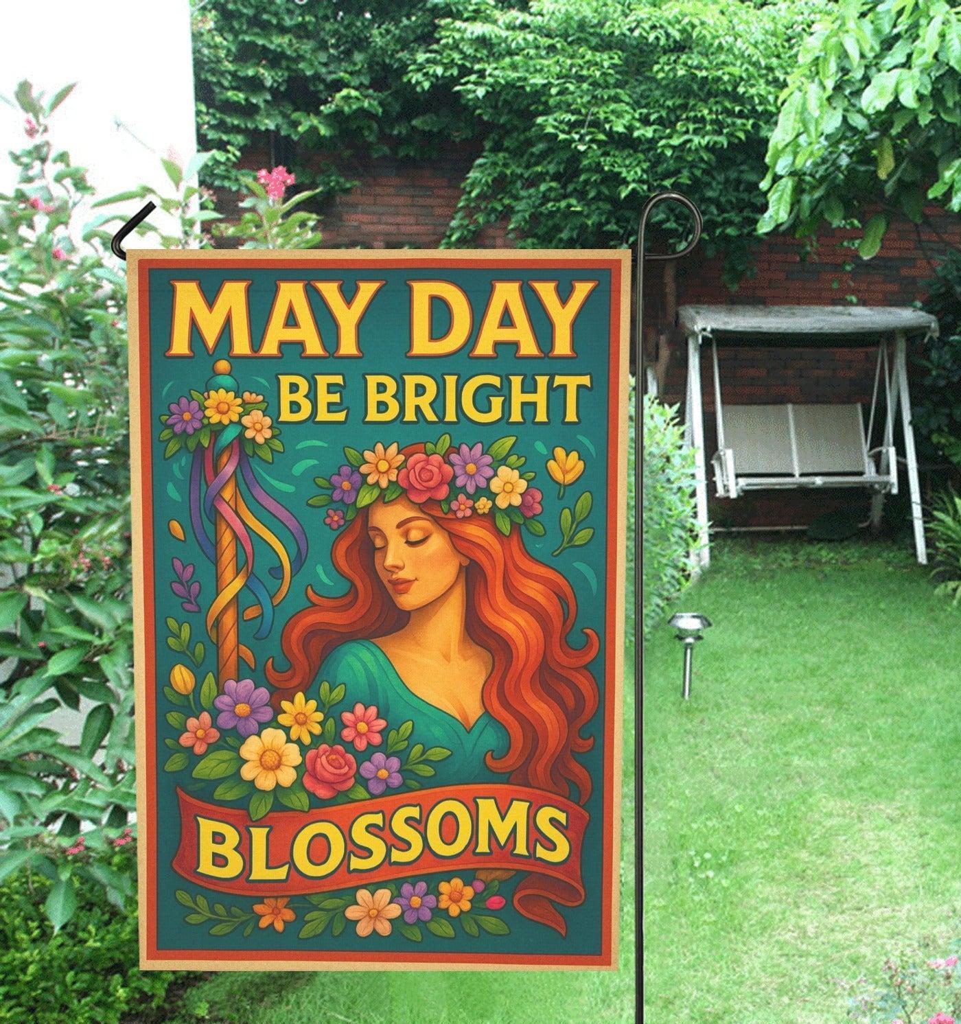 Wiccan Beltane Sabbat Garden Flag and House Flag for Pagan Home Decor-MoonChildWorld