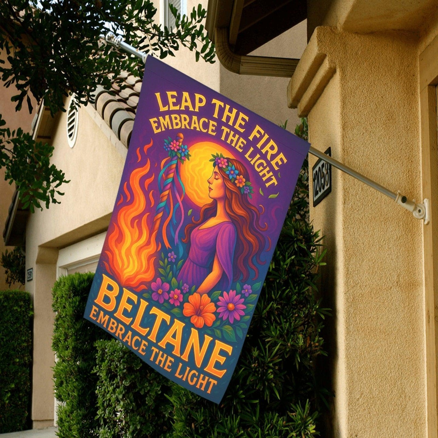 Wiccan Beltane Sabbat Garden Flag and House Flag for Pagan Home Decor-MoonChildWorld
