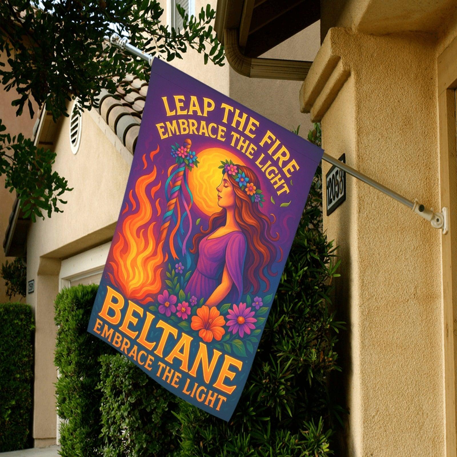 Wiccan Beltane Sabbat Garden Flag and House Flag for Pagan Home Decor-MoonChildWorld
