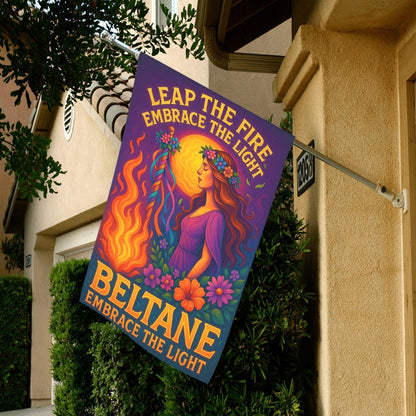 Wiccan Beltane Sabbat Garden Flag and House Flag for Pagan Home Decor-MoonChildWorld