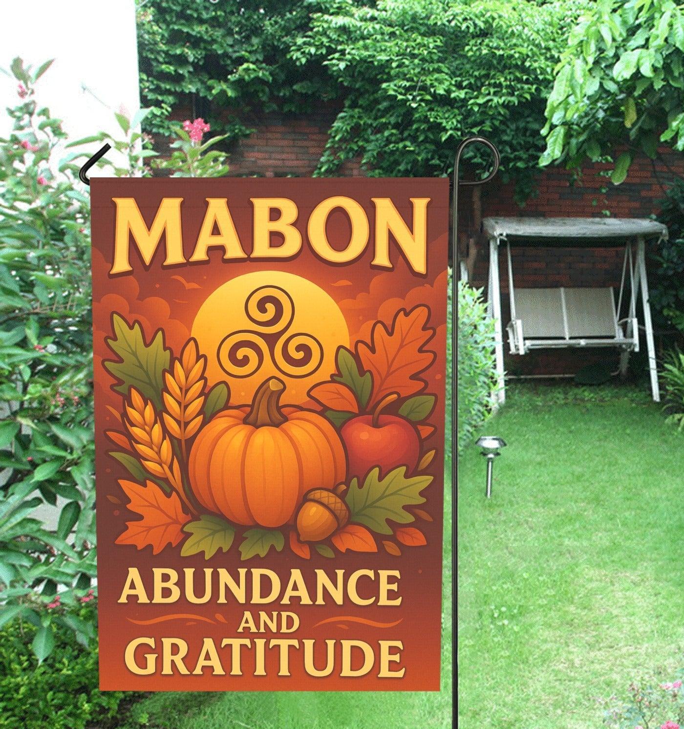 Wiccan Mabon Sabbat Garden Flag and House Flag for Pagan Home Decor-MoonChildWorld