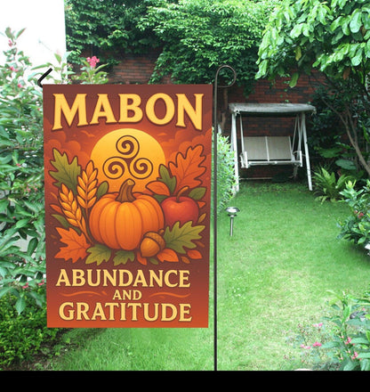 Wiccan Mabon Sabbat Garden Flag and House Flag for Pagan Home Decor-MoonChildWorld