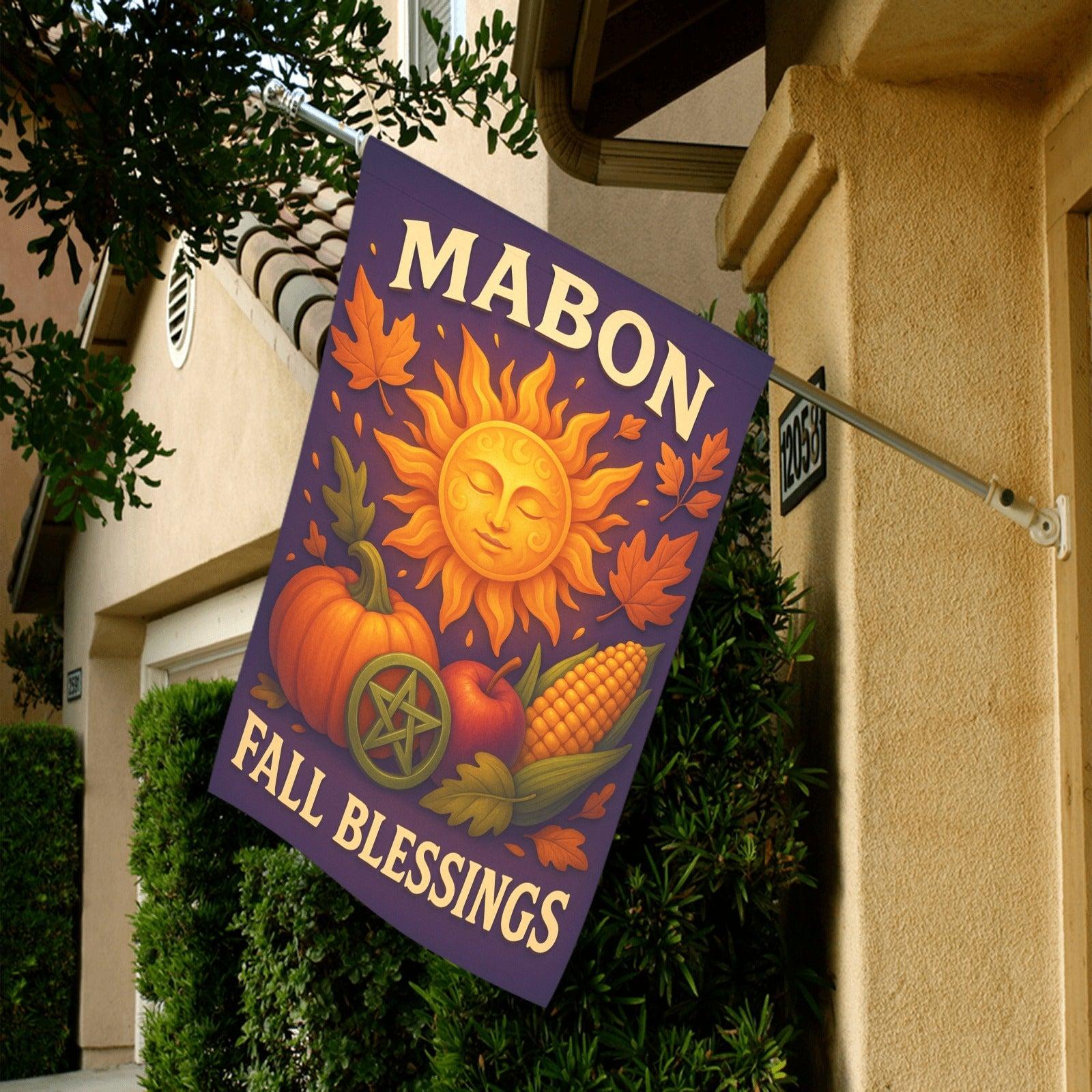 Wiccan Mabon Sabbat Garden Flag and House Flag for Pagan Home Decor-MoonChildWorld