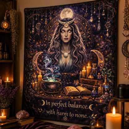 Wiccan Moon Goddess Tapestry Witchy Pagan Altar Wall Hanging_mockup_3.webp
