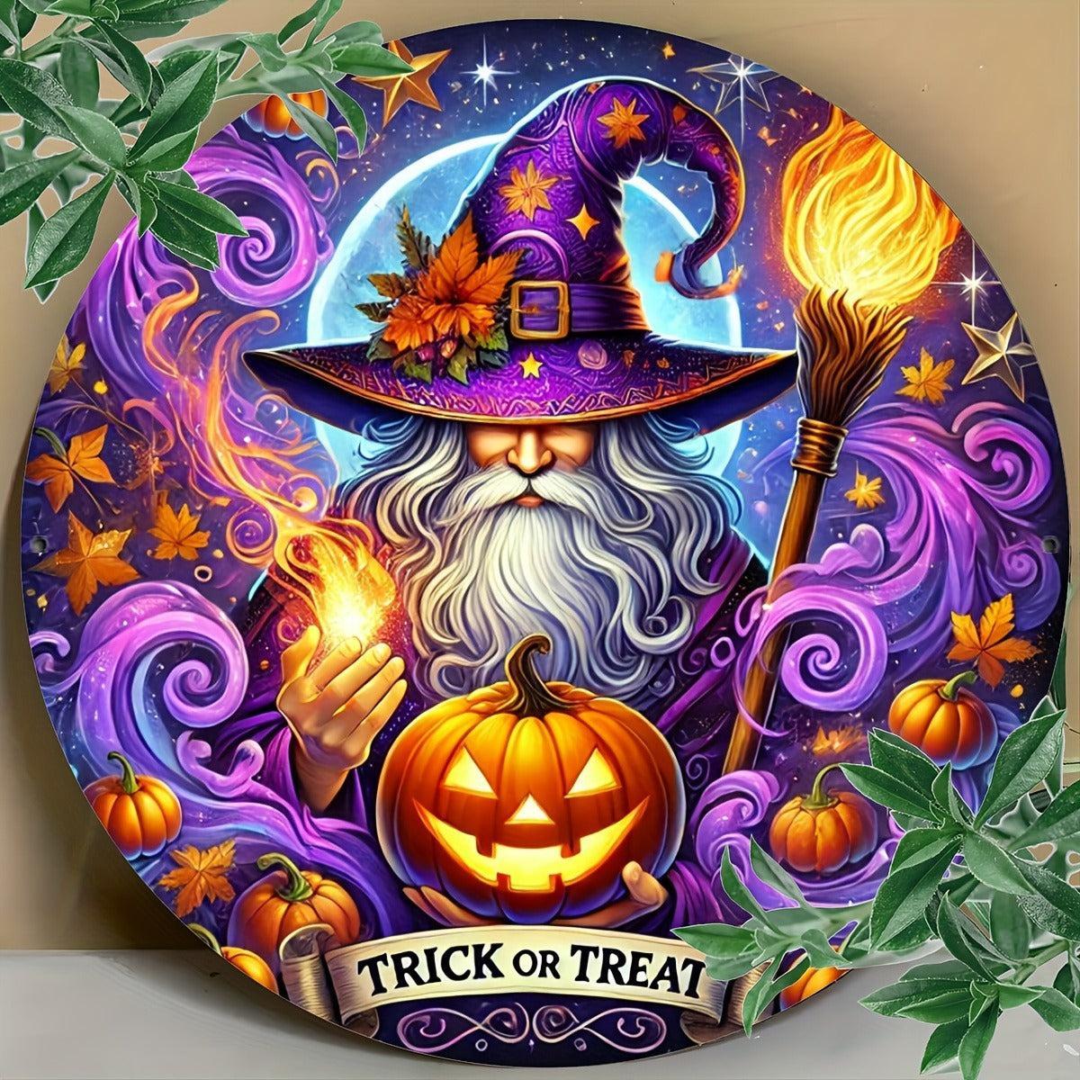 Wiccan & Pagan Metal Sign Witchy Welcome Decor for Yule & Halloween-MoonChildWorld