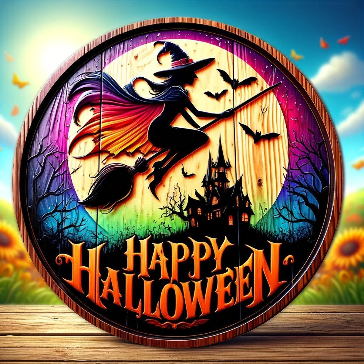 Wiccan & Pagan Metal Sign Witchy Welcome Decor for Yule & Halloween-MoonChildWorld