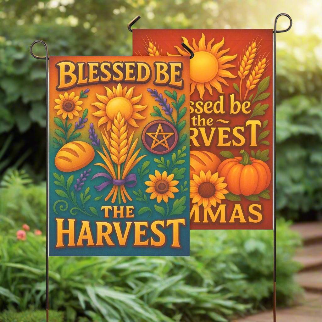 Wiccan Sabbat Garden Flag and House Flag for Pagan Lammas Harvest Festival Decor-MoonChildWorld