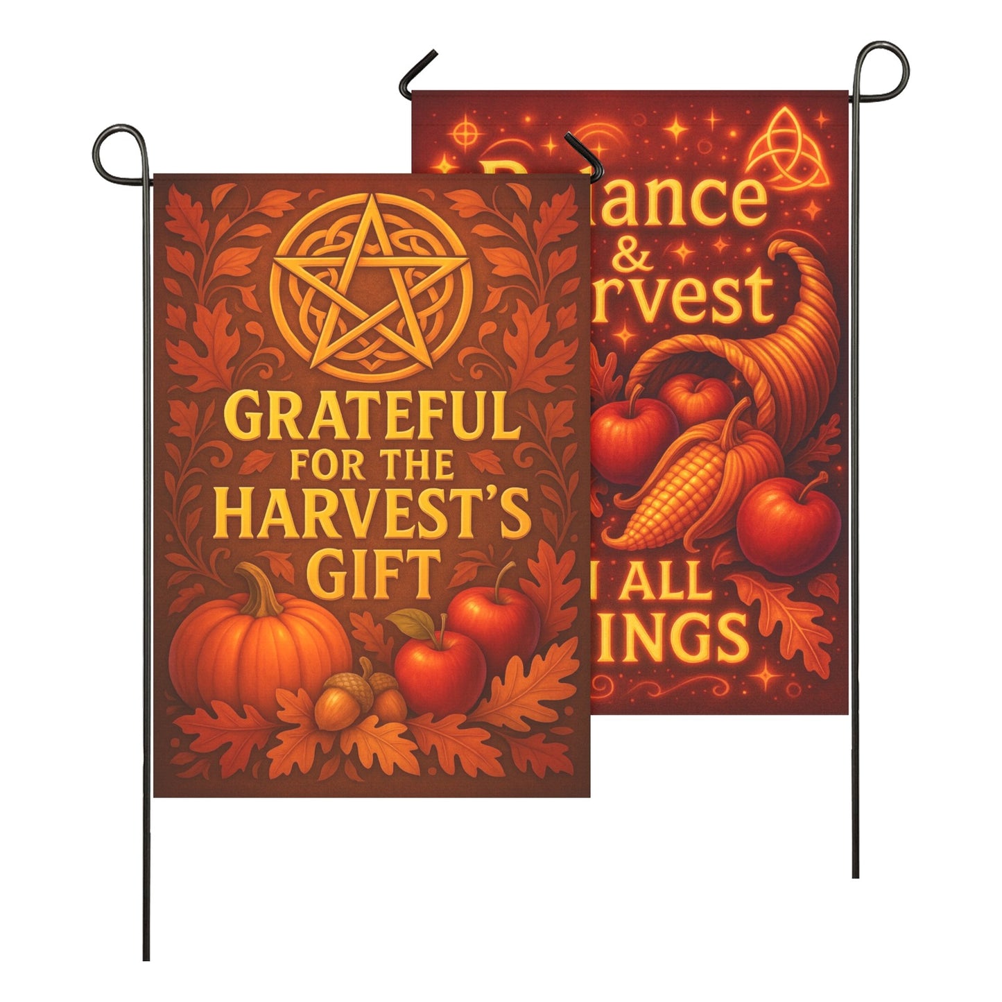 Wiccan Sabbat Garden Flag and House Flag for Pagan Lammas Harvest Festival Decor-MoonChildWorld
