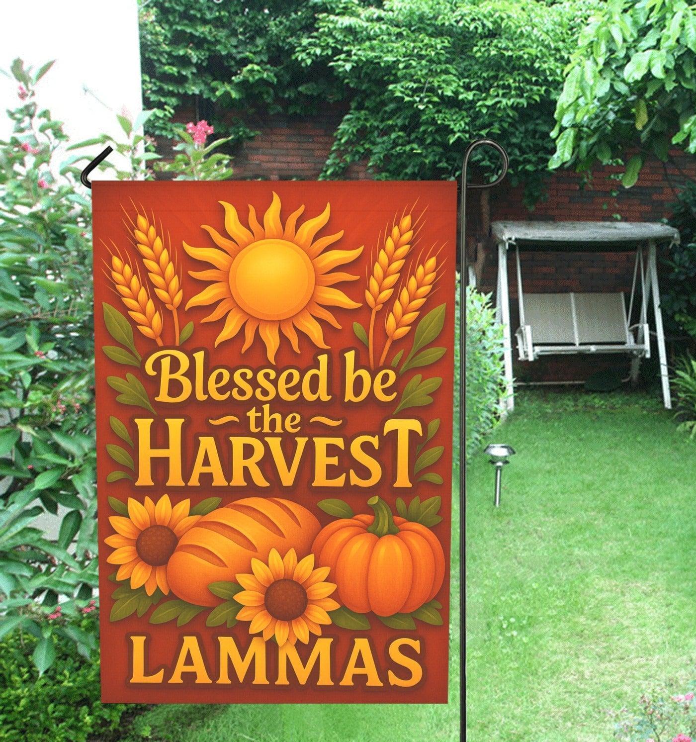 Wiccan Sabbat Garden Flag and House Flag for Pagan Lammas Harvest Festival Decor-MoonChildWorld