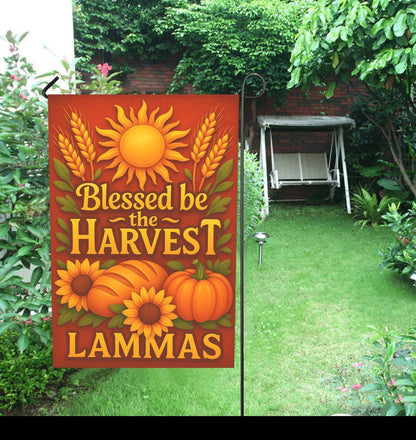 Wiccan Sabbat Garden Flag and House Flag for Pagan Lammas Harvest Festival Decor-MoonChildWorld