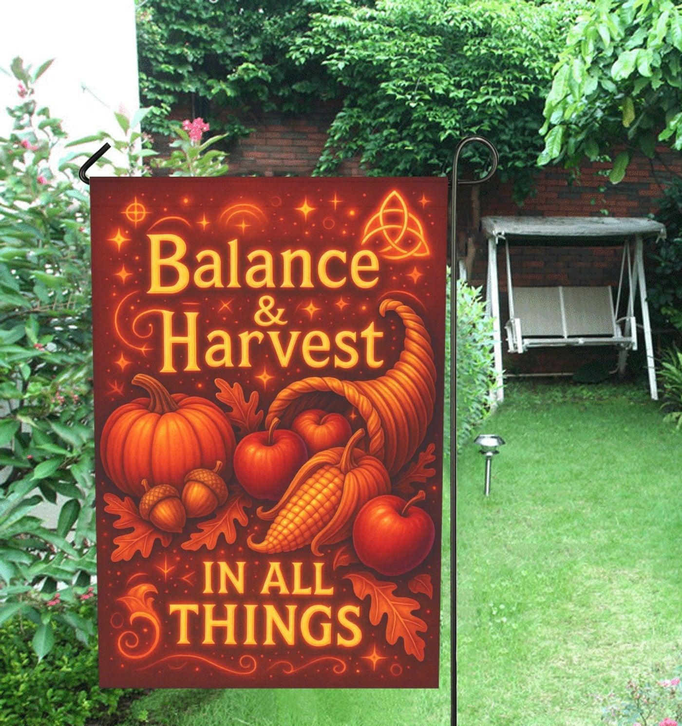 Wiccan Sabbat Garden Flag and House Flag for Pagan Lammas Harvest Festival Decor-MoonChildWorld