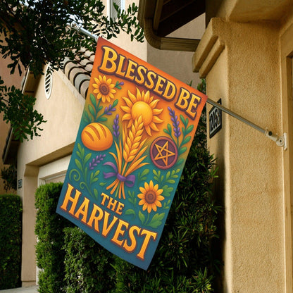 Wiccan Sabbat Garden Flag and House Flag for Pagan Lammas Harvest Festival Decor-MoonChildWorld