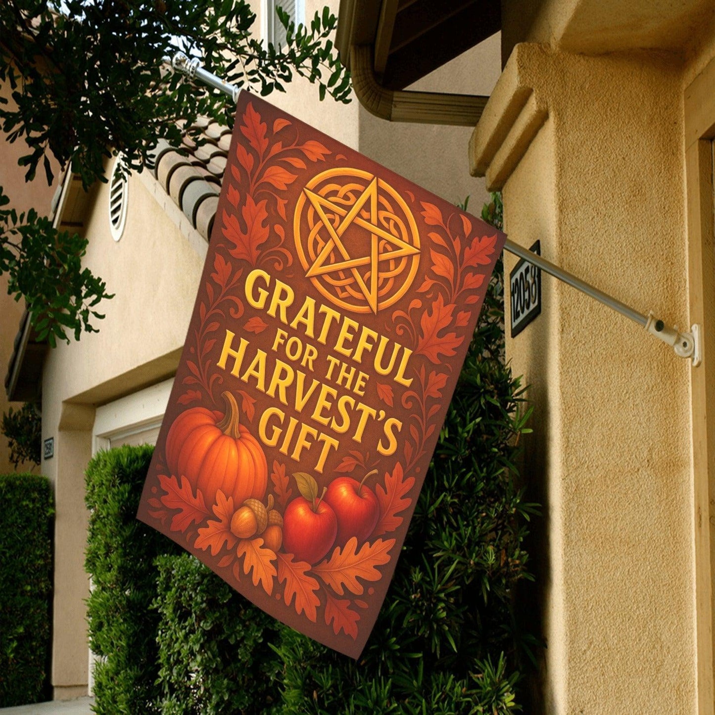 Wiccan Sabbat Garden Flag and House Flag for Pagan Lammas Harvest Festival Decor-MoonChildWorld