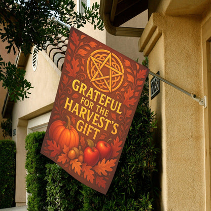 Wiccan Sabbat Garden Flag and House Flag for Pagan Lammas Harvest Festival Decor-MoonChildWorld