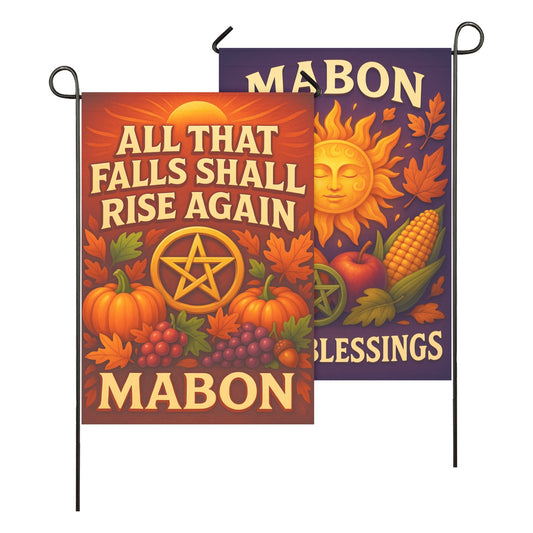 Wiccan Sabbat Garden Flag and House Flag for Pagan Mabon Home Decor-MoonChildWorld