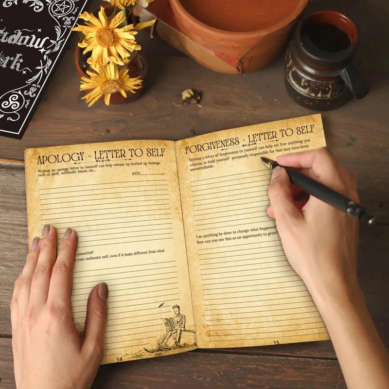 Wiccan Shadow Work Journal and Guide for Beginners - Spiritual Spellbook Healing Witch Notebook Planner for Divination-MoonChildWorld