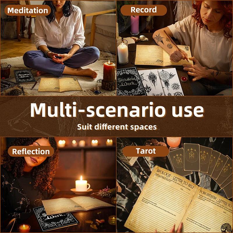 Wiccan Shadow Work Journal and Guide for Beginners - Spiritual Spellbook Healing Witch Notebook Planner for Divination-MoonChildWorld