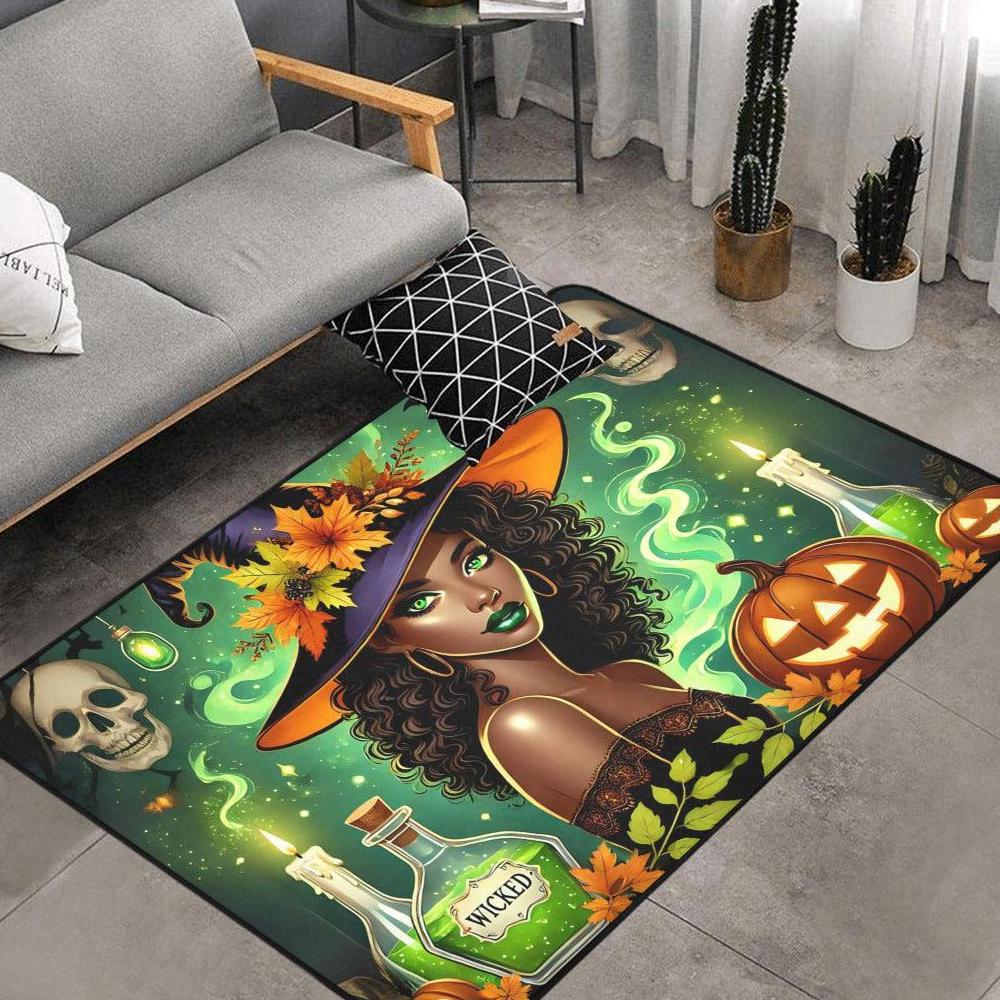 Wicked Witch Carpet Gothic Witch Area Rug for Halloween Decor-MoonChildWorld