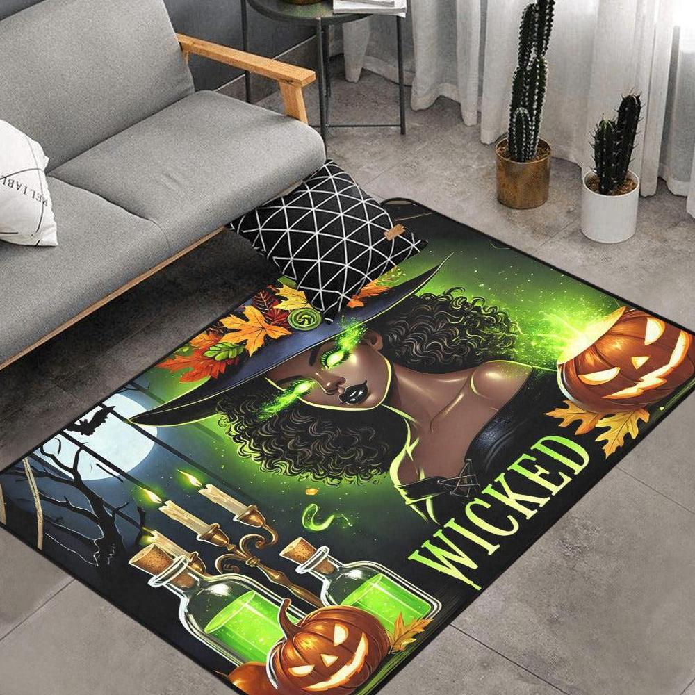 Wicked Witch Carpet Gothic Witch Area Rug for Halloween-MoonChildWorld