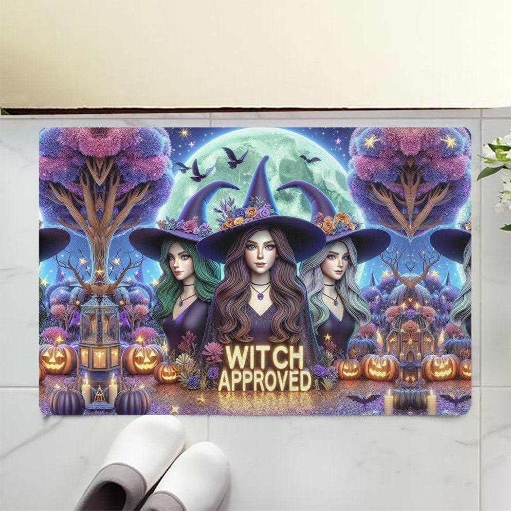 Witch Approved Halloween Doormat for Spooky Season-MoonChildWorld